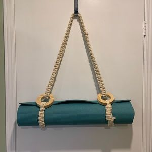 Macrame yoga mat strap